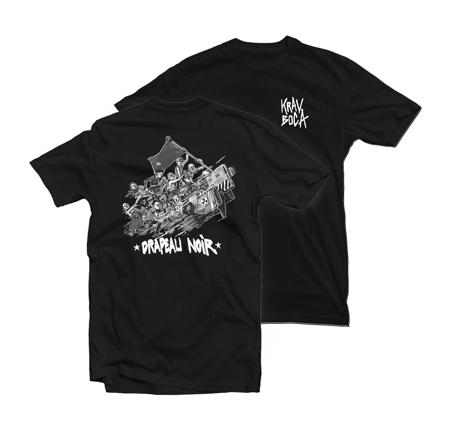 Tee-shirt Drapeau Noir