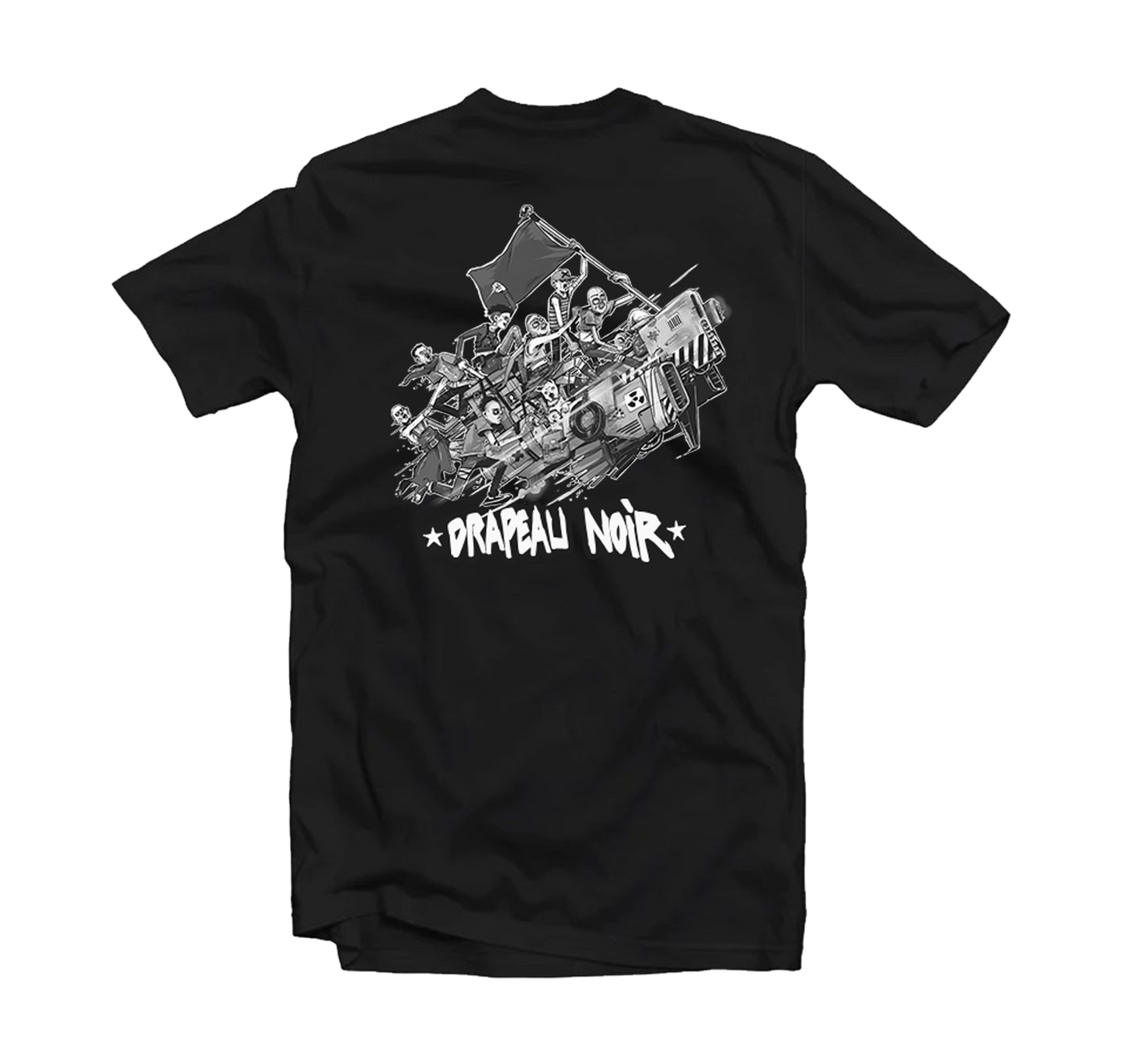 Tee-shirt Drapeau Noir